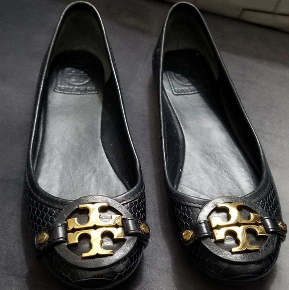 Embossed Tory Burch "Mini Miller" ballerina flats - Picture 2 of 5